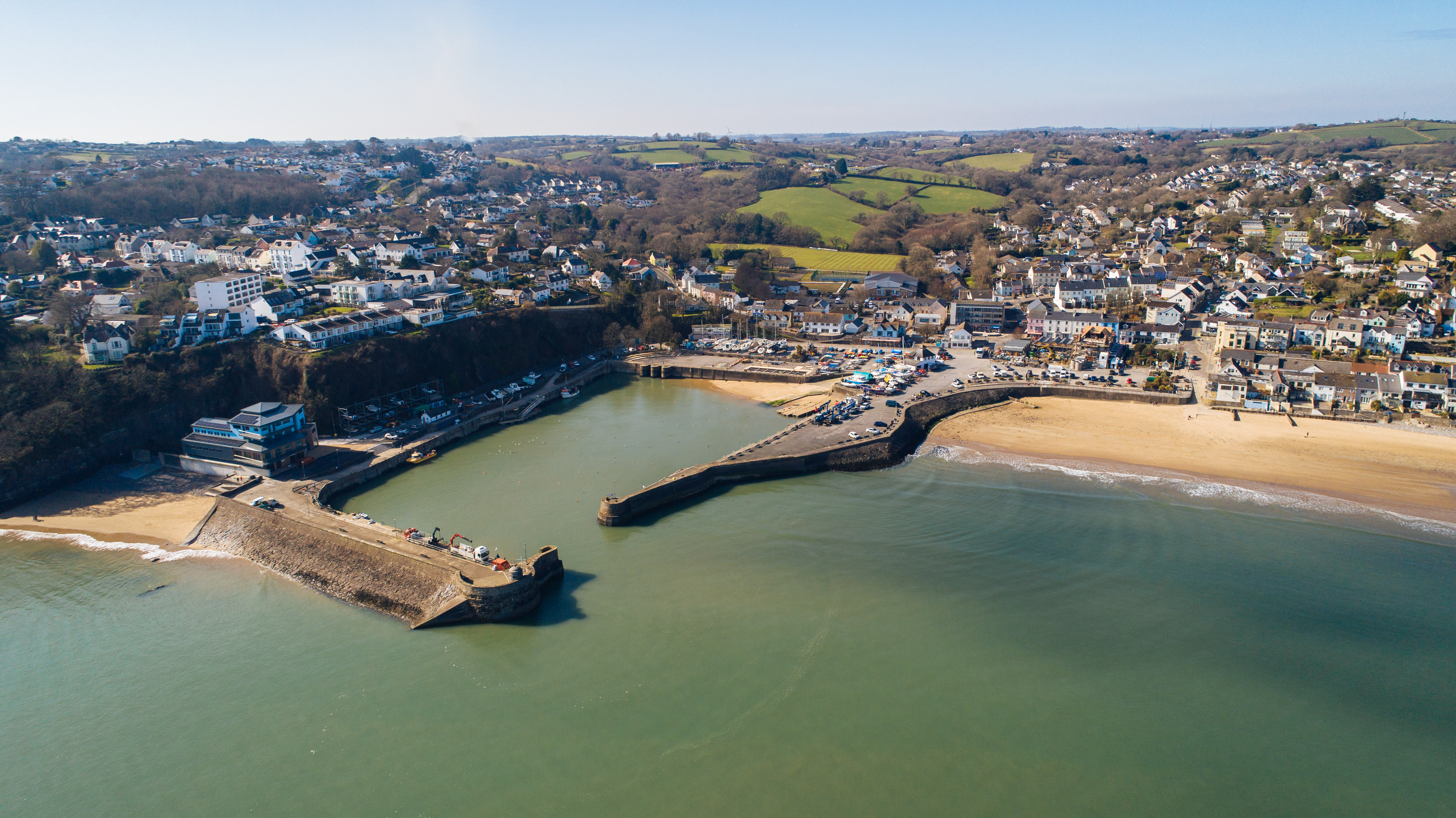 Aerial view of Saundersfoot